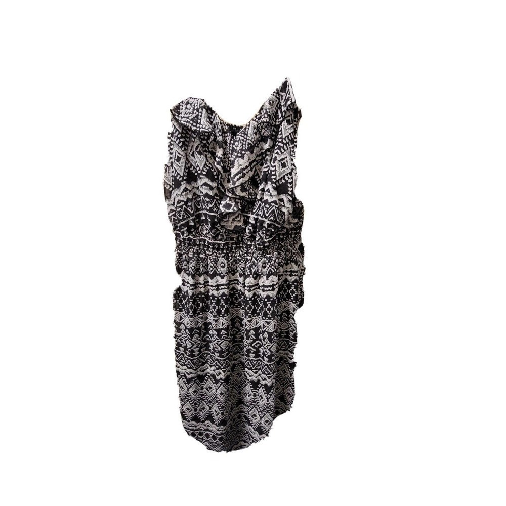 Faded Glory Plus Women's Black & White Maxi Dress 2X 18/20